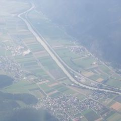 Flugwegposition um 15:15:14: Aufgenommen in der Nähe von Gemeinde Zirl, Zirl, Österreich in 2463 Meter